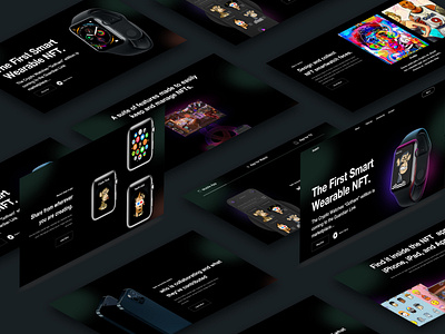 App for Watch Concept Landing Page Design