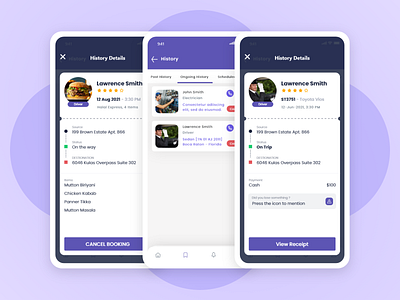 Multi service app UI - JekGo