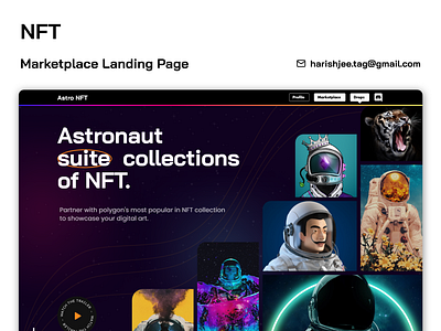 Space NFT Landing page