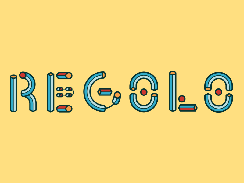 REGOLO Typeface animated animation font geometric gif illustration lettering typeface vector