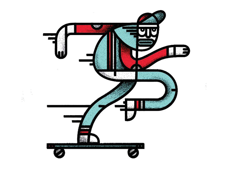 He Was A Skater Boy by Mark Mounts on Dribbble