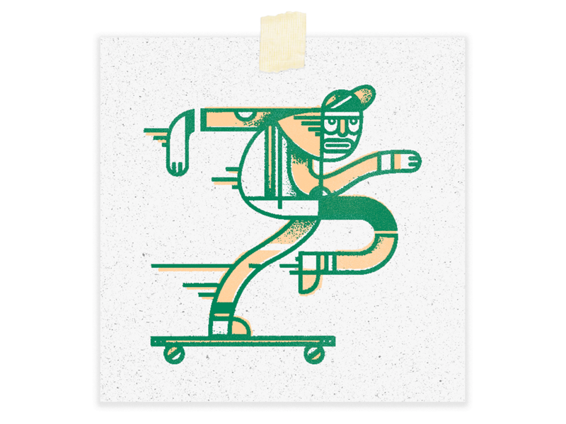 He Was A Skater Booiiiii by Mark Mounts on Dribbble