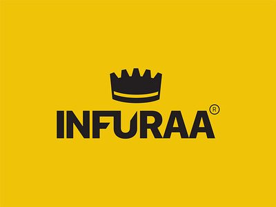 Infuraa branding flat illustration logo minimal typography vector
