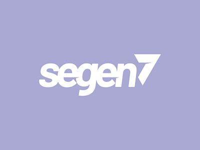 Segen7 branding design flat illustration logo minimal typography vector