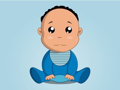 Baby D. baby character child cute design draw graphic illustration smoll