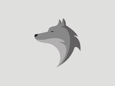 Wolf canis lupus gray icon illustration lobo