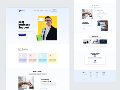 Business Support- Landing page