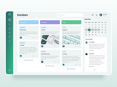 Kanban-Task Management Dashboard