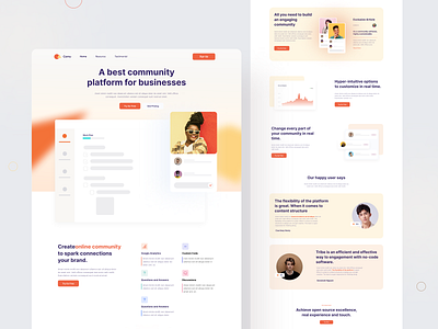 Comu- SAAS Landing Page