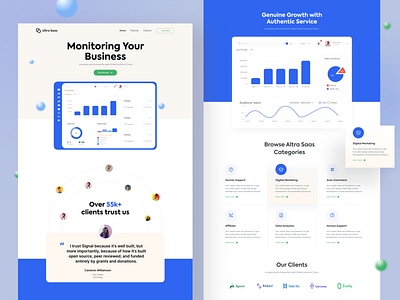 Ultra SAAS Landing Page