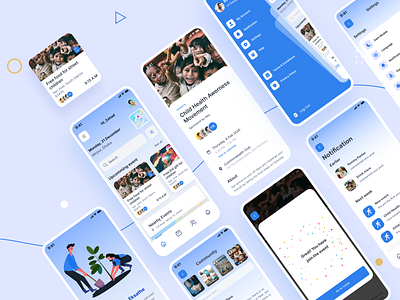 Volunteer events manage app 2021 app apps design mobile mobile design ui ui design uiux uxdesign