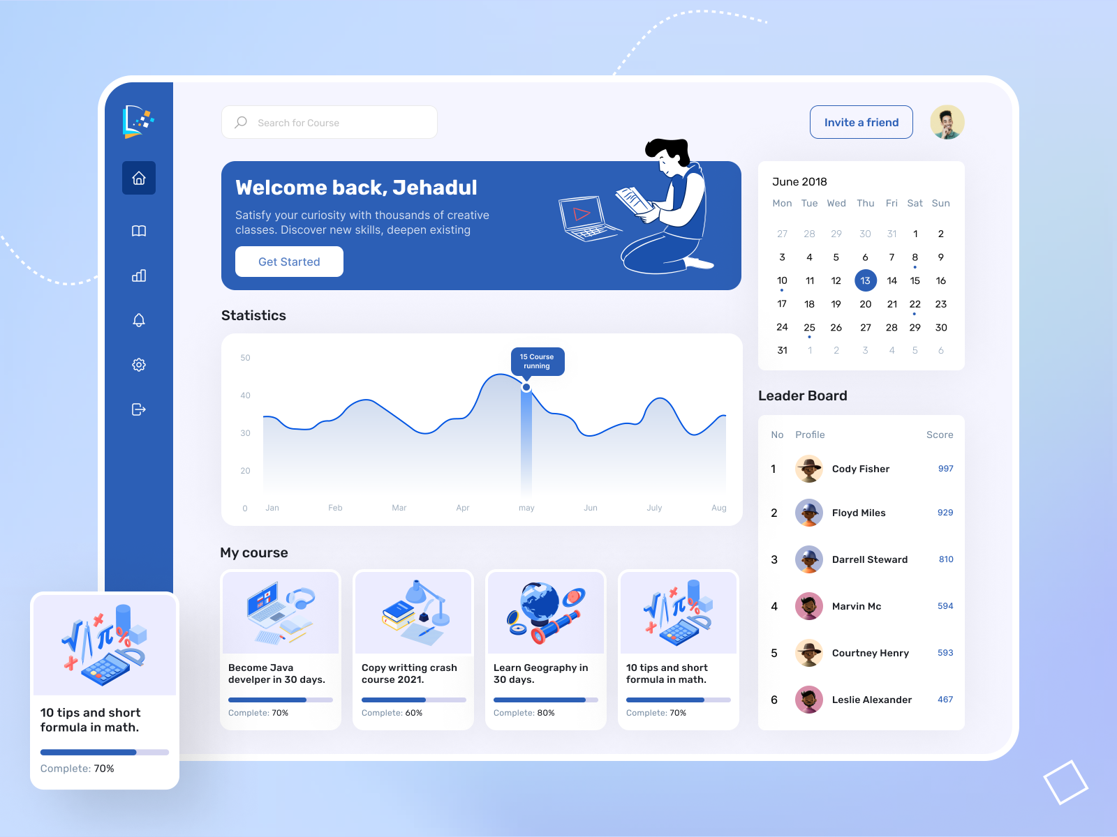 Lms E Learning Platform By Md Jehadul Islam On Dribbble Lms E Learning Platform By Md Jehadul Islam On Dribbble
