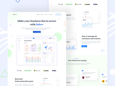 Saas Landing Page creative design landingpage landingpage design saas landing page ui ui design uiux ux design website website design