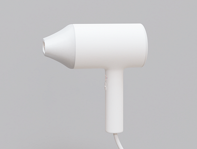 Ionic Hairdryer 3d design hairdryer ionic product render shot still