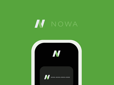 Nowa Branding app branding credit card design design app logo logos nowa payment ui