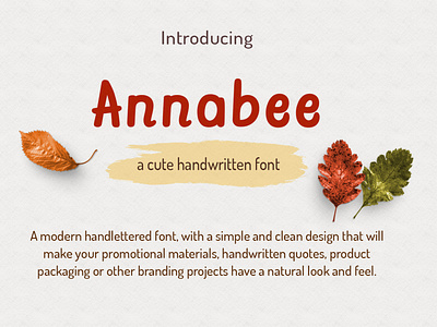 AnnaBee handcrafted font