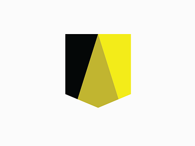 Shapes black geometric yellow