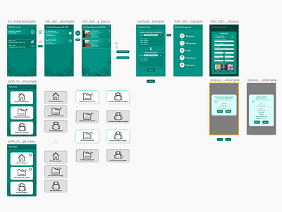 SIDATABANGDA UI Pt. 2 app batik design flat mobile mobile app ui ux