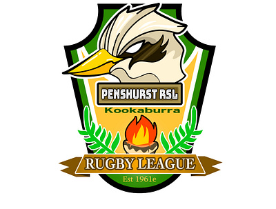 Penshurst RSL Kookaburra Mascot Logo branding logo mascot mascot logo
