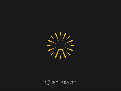 INTI Realty - Logo Design accommodation boutique design fireworks home housing logo mark real estate real estate agency sunburst