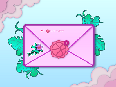 Dribbble invite dribbble invite giveaway vector