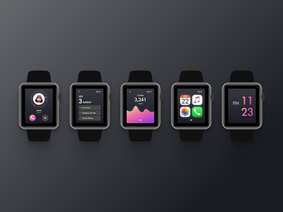 Apple Smart Watch Interface Design