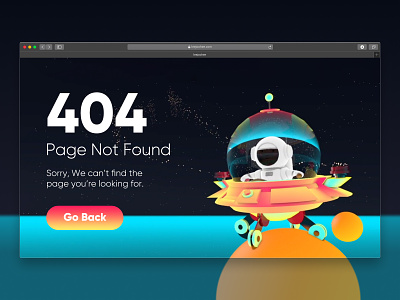 404 Page 3d 404 404 error 404 error page 404 page cinema 4d cinema4d dailyuichallenge design error message errors figma ui ux web webdesign webpage