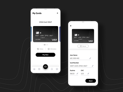 Add New Card app card credit cards creditcard dailyuichallenge design finance finance app flat mobile app pay ui uidesign uiux