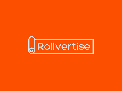 Rollvertise advertise banner branding creative logo roll