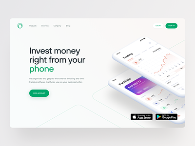 DailyUI - 003 clean daily daily challange dailyui design figma green grid landing landing page layout minimal poland simple sketch ui uiux ux website