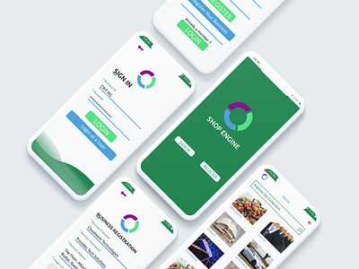 Shop Engine mobile ui uidesign ux