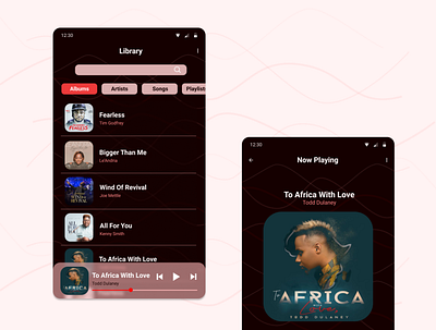 music player app dailyui design illustration mobile ui uidesign ux