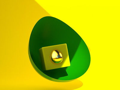 Avo enthusiasm 3d avocado debut design geometric gold illustration
