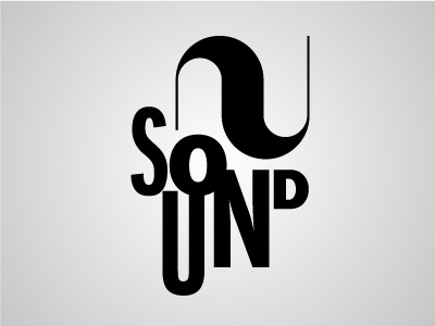 NuSound Logo hyper identity island logo typography
