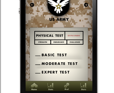 Military App Design Tests app application army iphone military