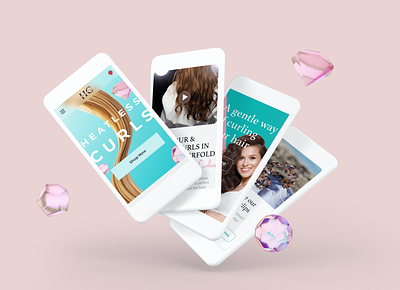 Beauty Shop Landing page | Responsive Design graphic design