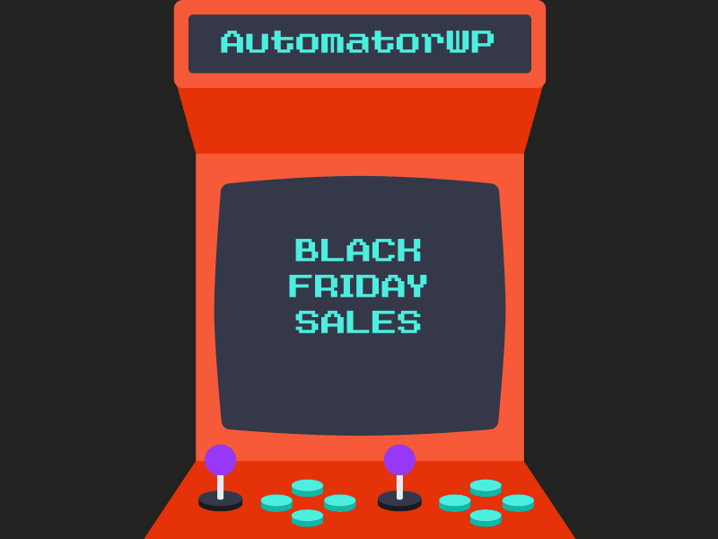 automatorwp black friday tetris inspired animation animation arcade arcade game arcade machine automation black friday figma plugin tetris vector wordpress