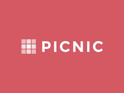 Picnic Logo coral picnic red square