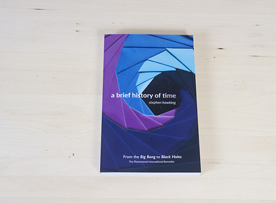Brief History of Time - Book Cover book art book cover book cover art book cover design book covers book design books brief history of time hand drawn handlettering handmade pengiunbooks space stephen hawking
