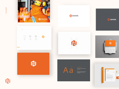 Novatek Brand Identity 3d branbook branding corporate graphic design icon logo logotype corporative