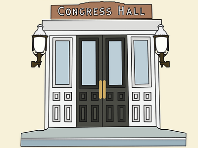 Congress Hall, Cape May beach cape may congress hall sea vacation yellow