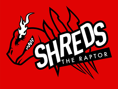 Shreds the Raptor esports gaming inspiration logo