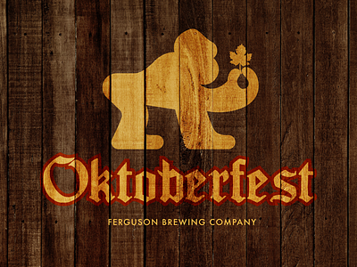 🍺 Ferguson Brewing Company Oktoberfest 2018 beer branding brewing craft logo promotional texture