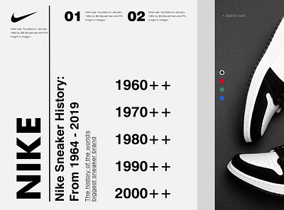Nike adobexd design minimal typography ui web xd design
