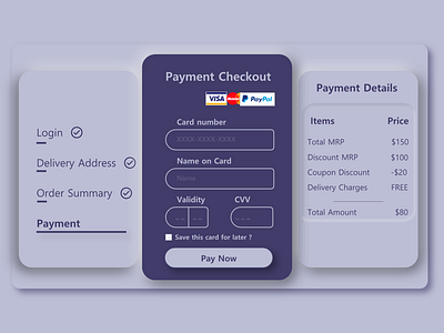 Daily UI :: 002 Credit Card Page