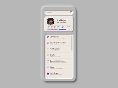 Daily UI :: 007 | Settings