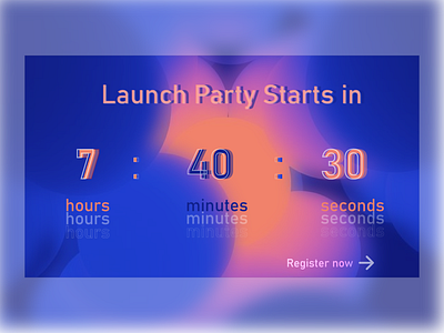 Daily UI :: 014 | Countdown Timer adobexd daily 100 challenge daily ui dailyui dailyui014 dailyuichallenge design minimal ui web xd design