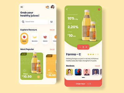 Juice App design