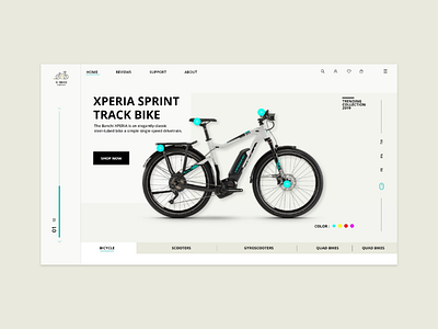 Bicycle website landing page design design landing landingpage minimal modern clean ui uidesign ux uxdesign website modernwebsite