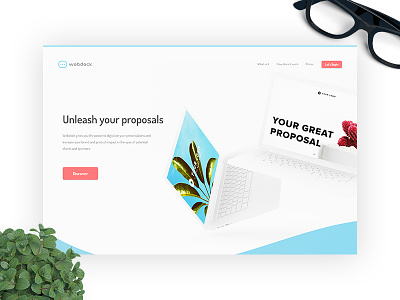 Webdeck - Unleash your proposals [Design Concept #1] colourful design concept minimal website